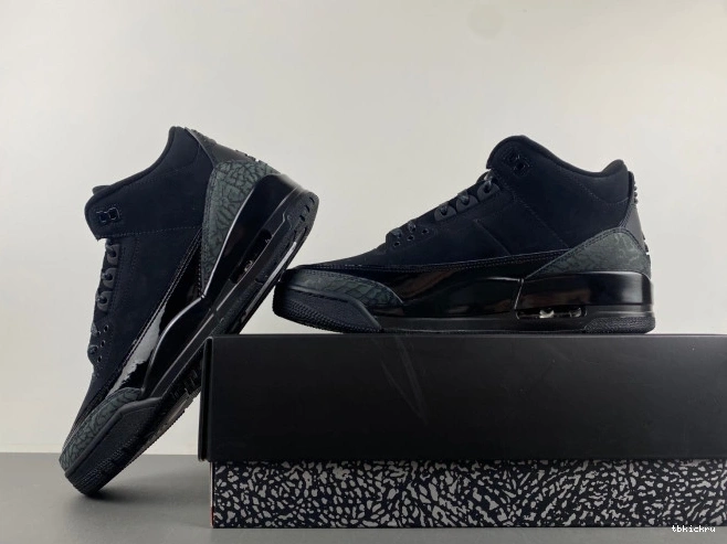 Reps TBkick Jordan 3 CT8532-001 Air Cat Black 0711